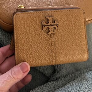Tory Burch Brown Leather Crossbody Bag and Wallet